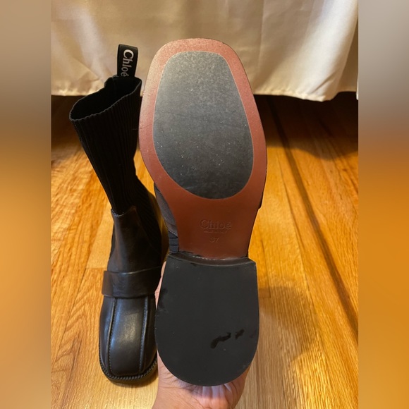 Black leather CHLOE boots - Picture 2 of 8